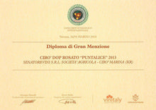 Laden Sie das Bild in den Galerie-Viewer, Puntalice BIO - DOP Cirò Rosato 2019 - Sapuri Calabrisi