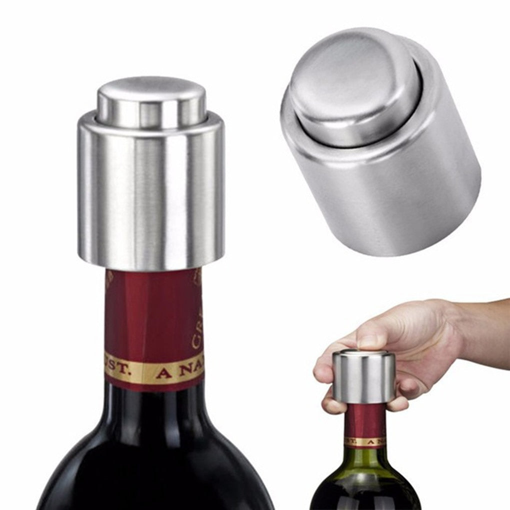 Tappi per Bottiglie di Vino Tappi per Vino Sottovuoto Set di 2 Sigillanti  per Vino a Prova di Perdite Conservatore per Vino Sottovuoto Riutilizzabile